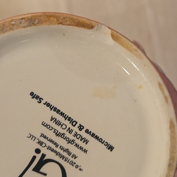 G! Pink/White Striped Alligator Mug - Picture 8 of 9